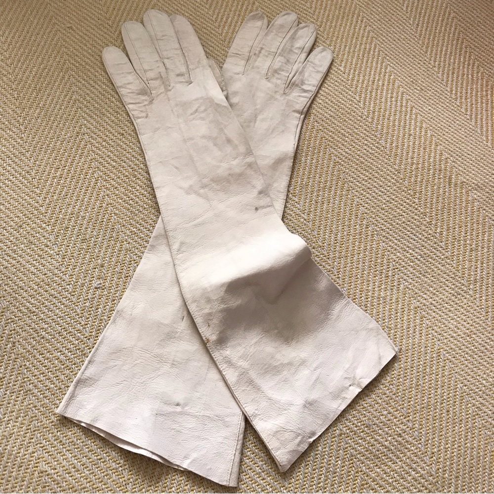 Vintage Kid Leather French Gloves